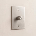 1-Gang Solid Brass Knurled Rotary Dimmer Light Switch