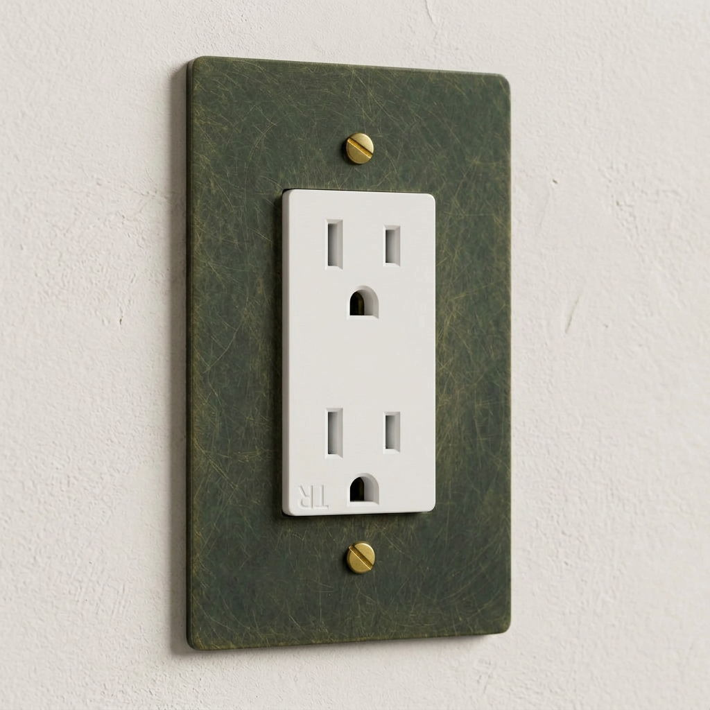 Solid Brass Duplex Outlet
