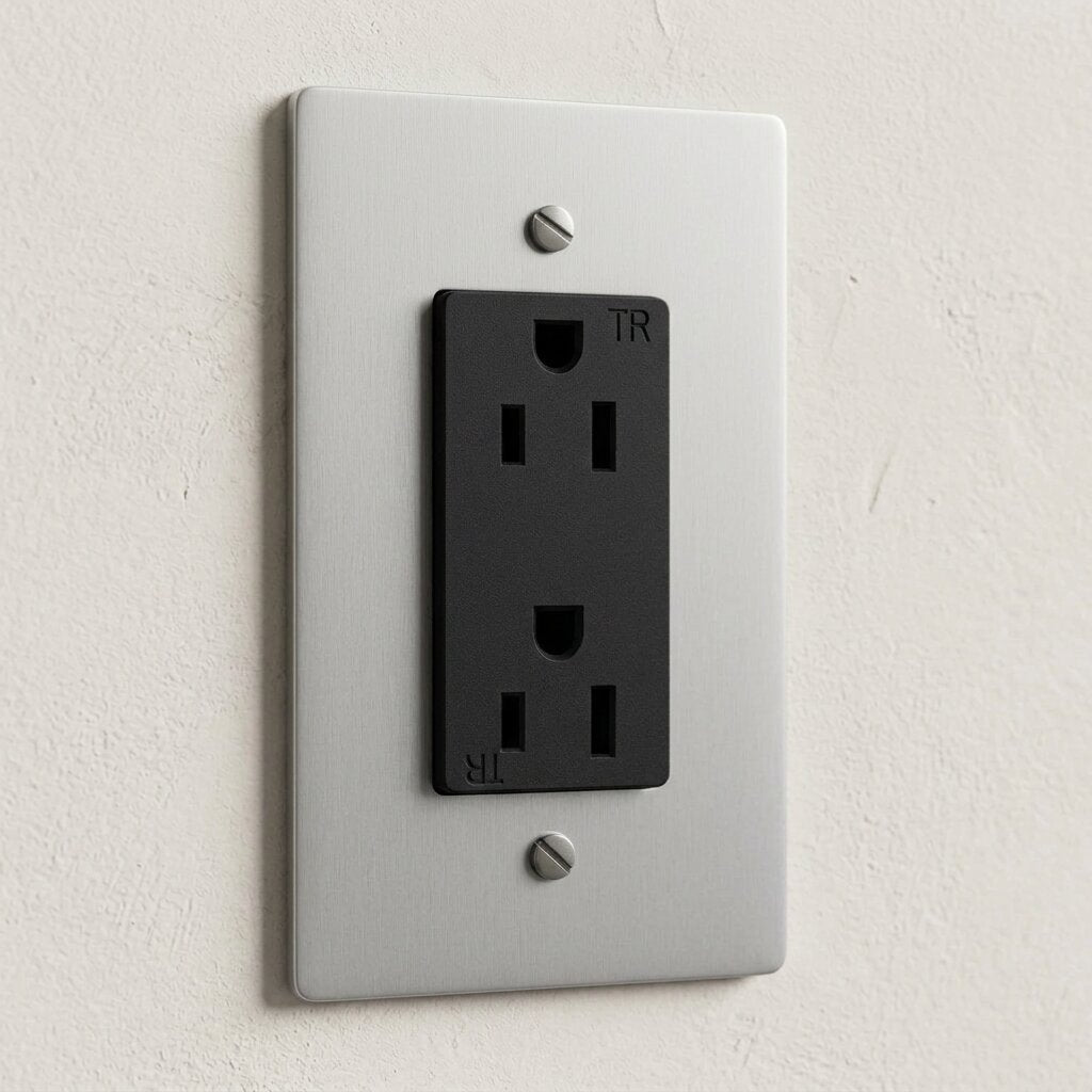 Solid Brass Duplex Outlet