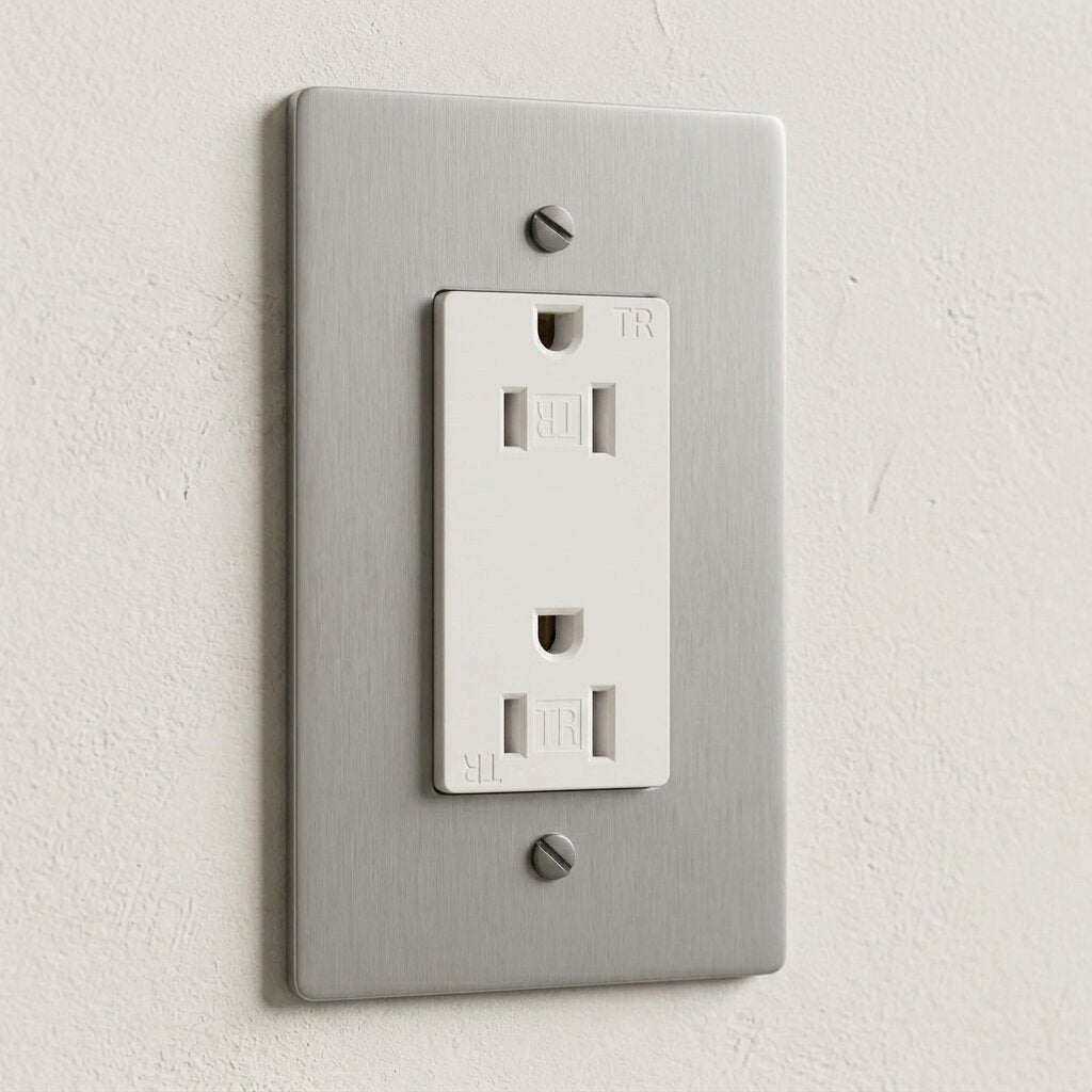 Solid Brass Duplex Outlet