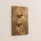 1-Gang Solid Brass Retro Toggle Light Switch