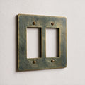 2-Gang Brass Decorator Wall Plate