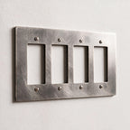 4-Gang Solid Brass Decorator Wall Plate / Outlet Cover (Decora/Rocker/GFCI)