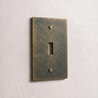 1-Gang Solid Brass Toggle Wall Plate