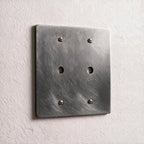 2-Gang Solid Brass Dimmer Wall Plate