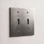 2-Gang Solid Brass Toggle Wall Plate