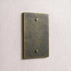 1-Gang Brass Blank Wall Plate