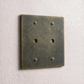 2-Gang Solid Brass Dimmer Wall Plate