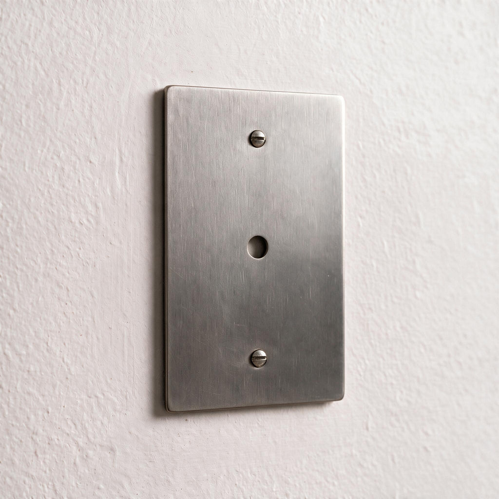 1-Gang Brass Dimmer Wall Plate (Rotary Opening)