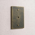 1-Gang Brass Dimmer Wall Plate (Rotary Opening)