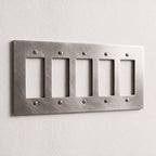 5-Gang Solid Brass Decorator Wall Plate / Outlet Cover (Decora/Rocker/GFCI)