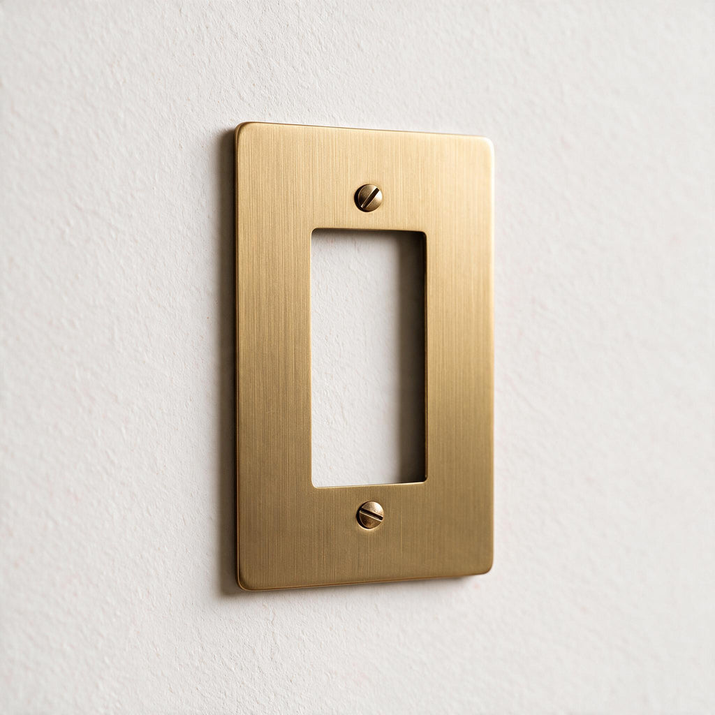 1-Gang Brass Decorator Wall Plate