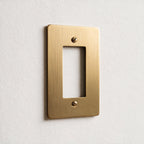 1-Gang Brass Decorator Wall Plate
