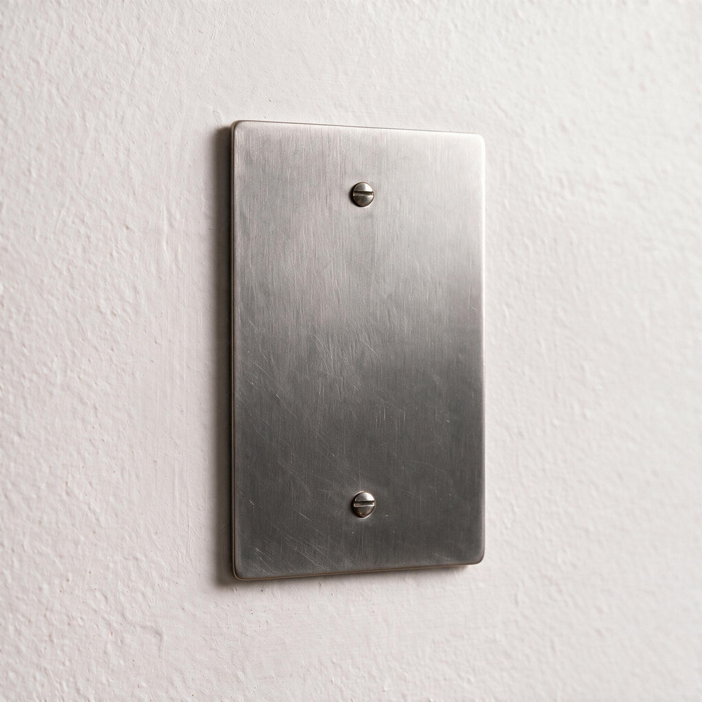 1-Gang Brass Blank Wall Plate