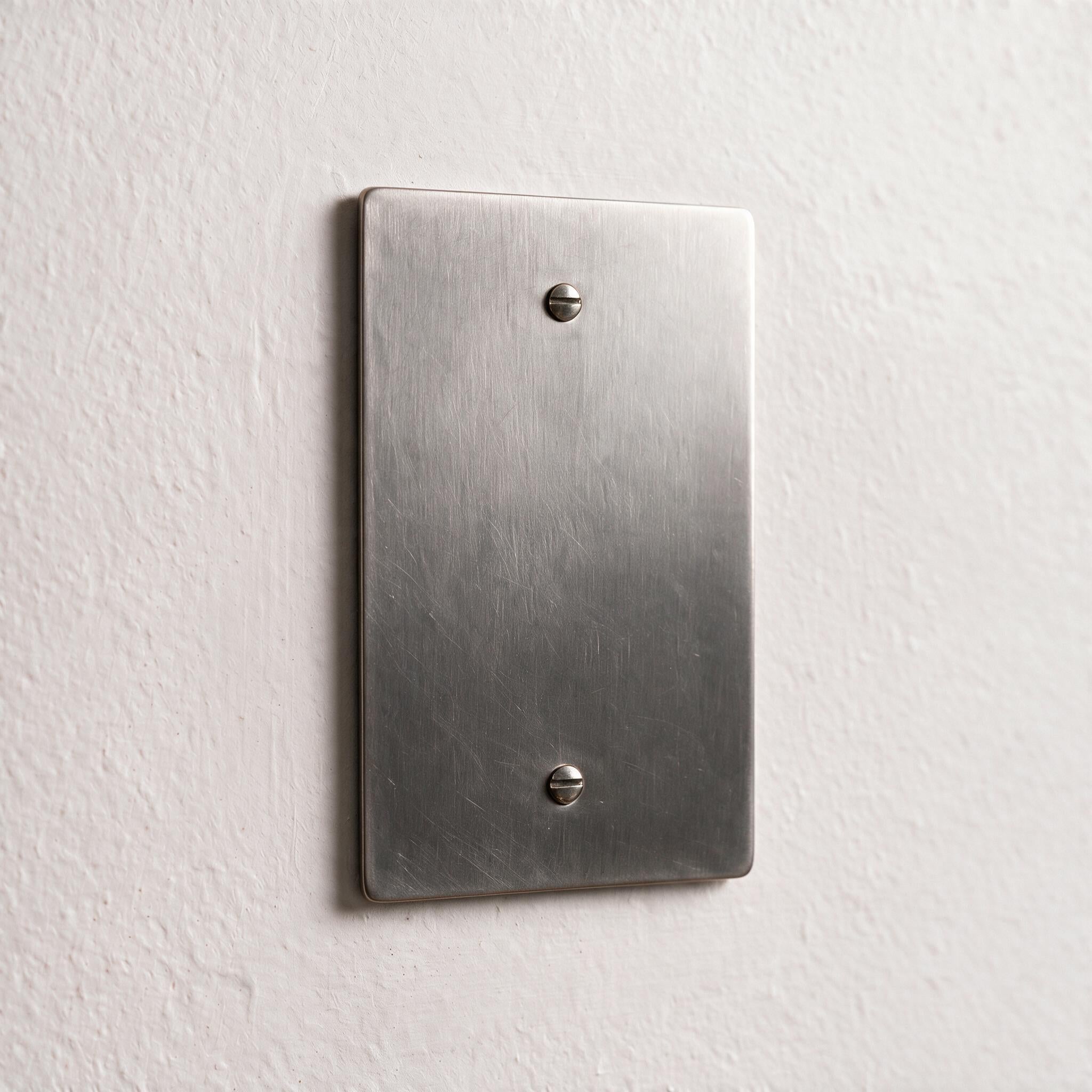 1-Gang Brass Blank Wall Plate