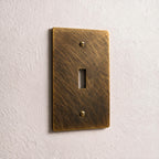 1-Gang Solid Brass Toggle Wall Plate