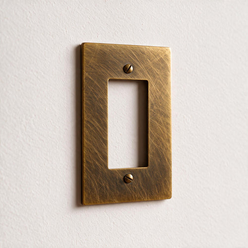 1-Gang Brass Decorator Wall Plate