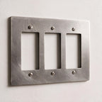 3-Gang Solid Brass Decorator Wall Plate (Decora / Rocker / GFCI)