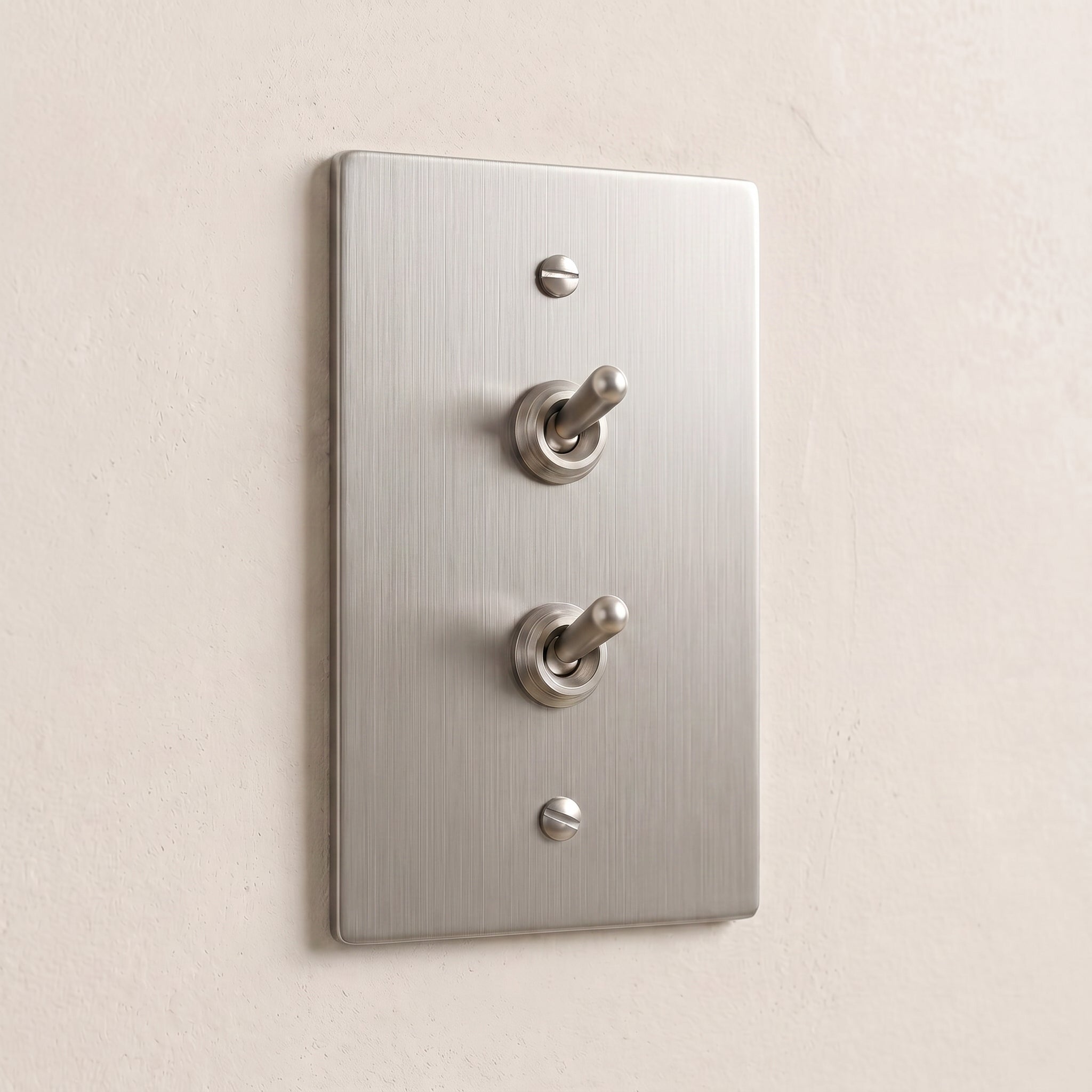 1-Gang Solid Brass Retro Toggle Light Switch