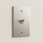 1-Gang Solid Brass Retro Toggle Light Switch