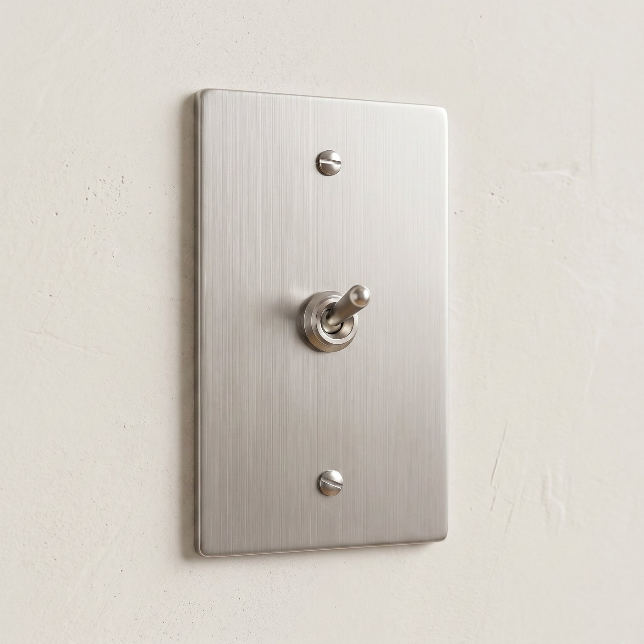 1-Gang Solid Brass Retro Toggle Light Switch
