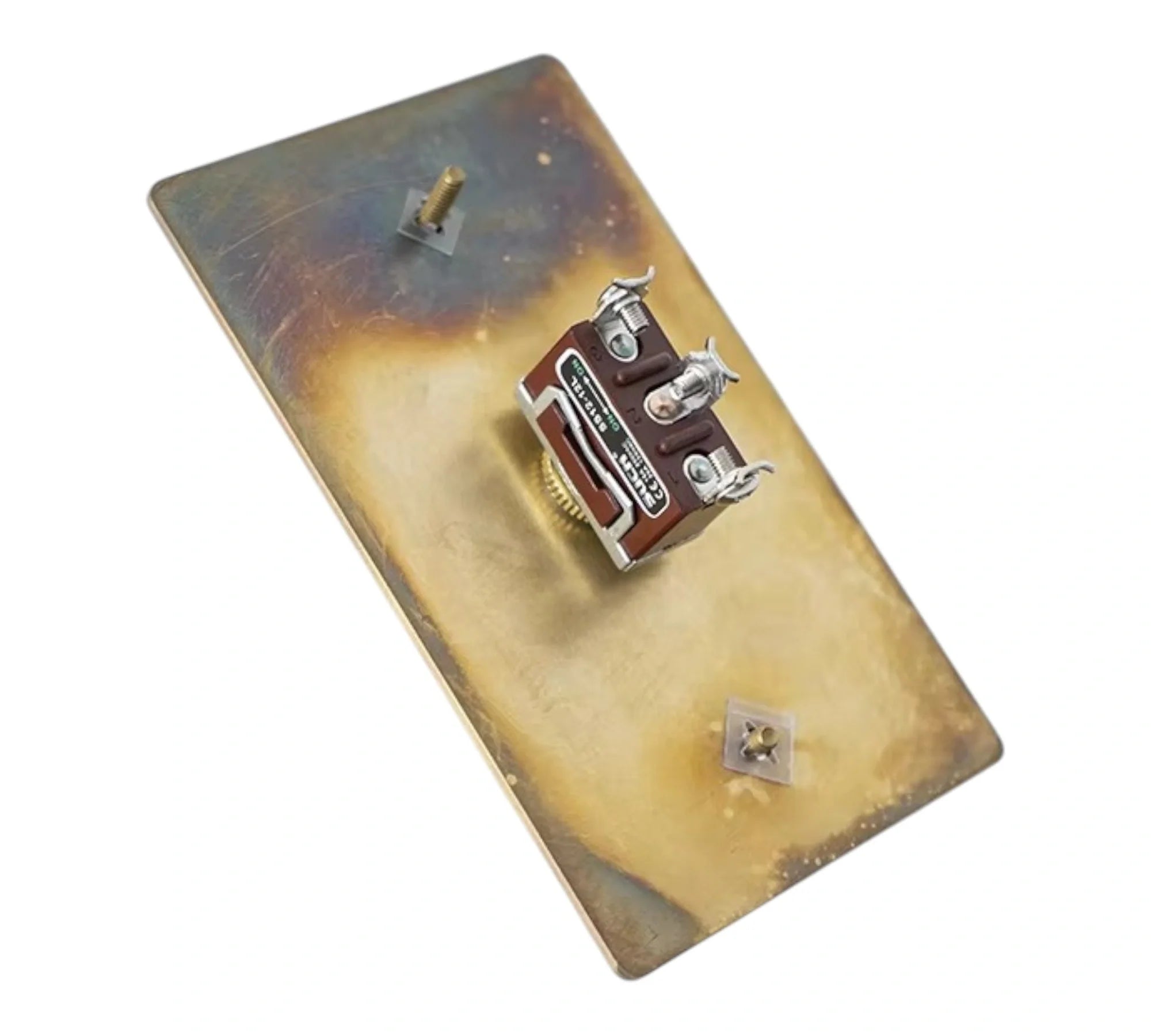 1-Gang Solid Brass Retro Toggle Light Switch