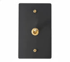 1-Gang Solid Brass Retro Toggle Light Switch