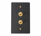 1-Gang Solid Brass Retro Toggle Light Switch