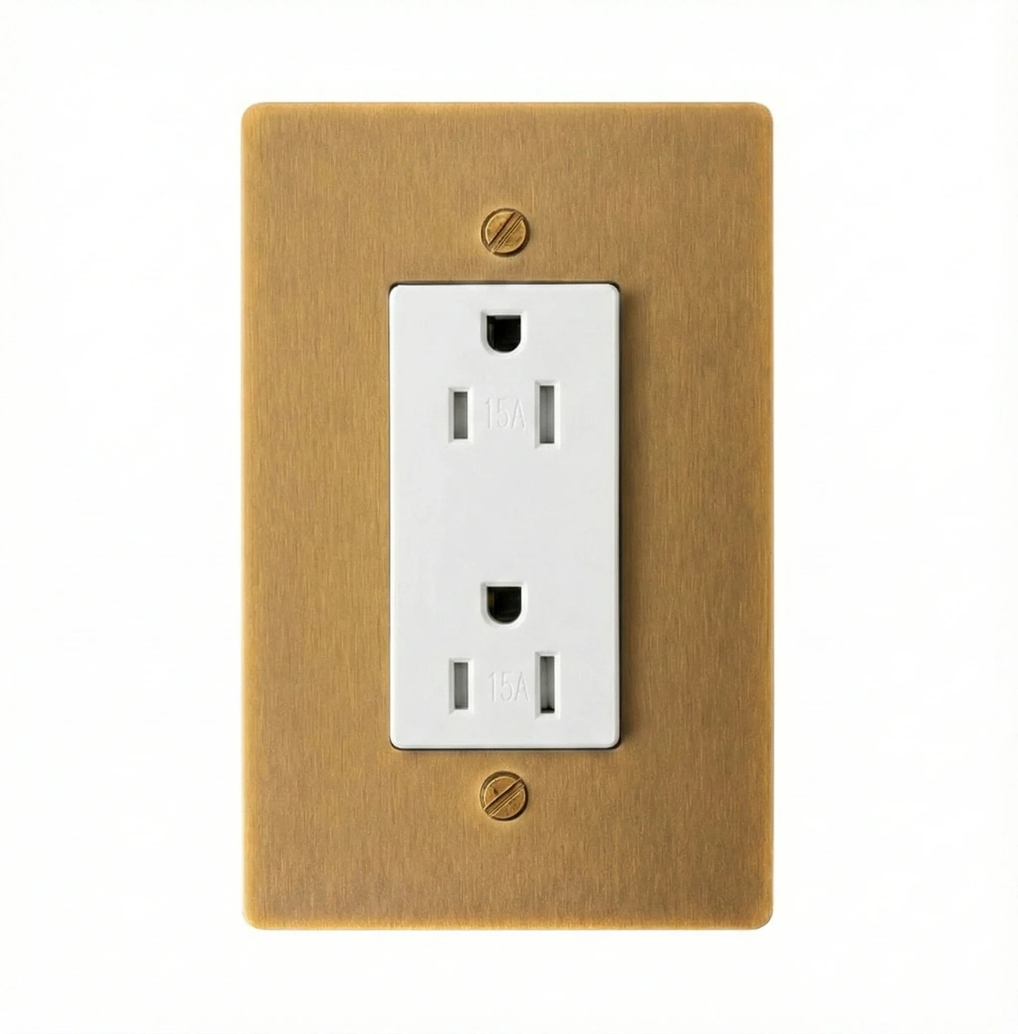 Solid Brass Duplex Outlet