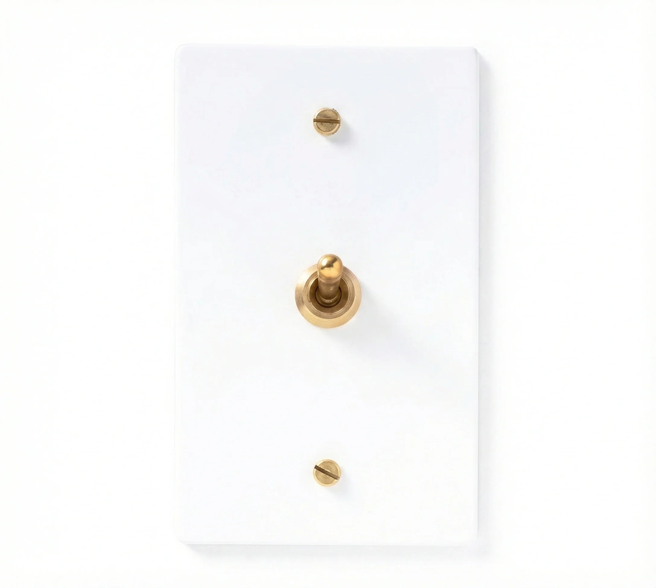 1-Gang Solid Brass Retro Toggle Light Switch